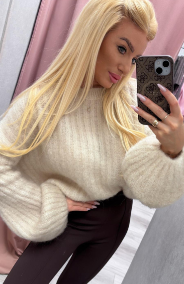 Sweter MOHER beżowy