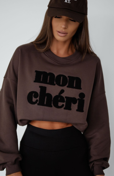 Bluza MON CHERI czekoladowa