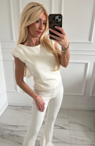 Komplet LAURA śmietankowy