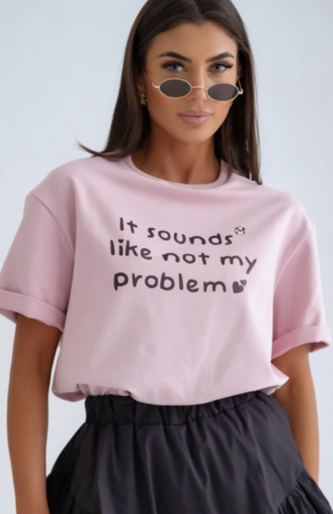Bluzka t-shirt PROBLEM różowy