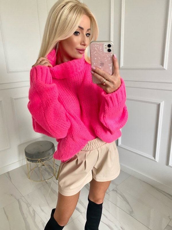 Sweter MANILA neon pink