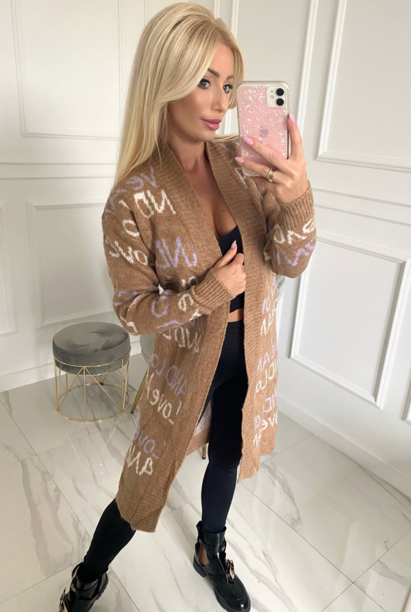 Sweter LOVE beige
